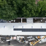 große PV A nlage in Langenhorst - Aufbau